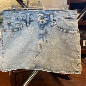 Levi's Light Blue Denim Mini Skirt